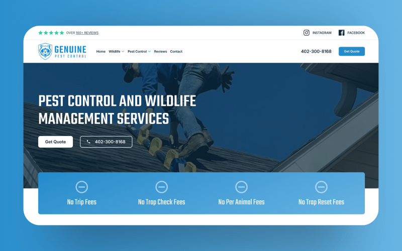 Genuine Pest Control Web Design And Seo